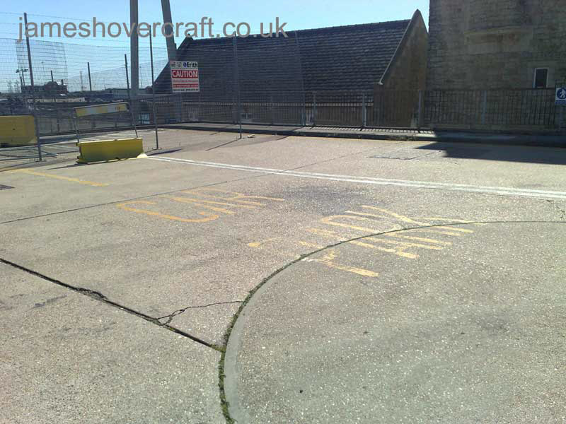 Dover Hoverport being demolished, June 2009 - Still visible, signs pointing drivers to the car park (James Rowson).